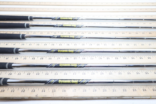 True Temper Dynamic Gold Mid 100 S300 Stiff 34"-37" Iron Shaft Set .355 4569 True Temper Dynamic Gold Mid 100 S300 Stiff 34"-37" Iron Shaft Set .355 4569