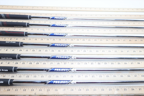 Project X Blue Label Steel 125 6.5 X-STIFF 33.75-37.25" Iron Shaft Set .355 1589 Project X Blue Label Steel 125 6.5 X-STIFF 33.75-37.25" Iron Shaft Set .355 1589