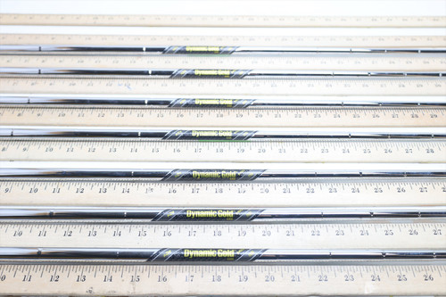 True Temper Dynamic Gold Mid 115 S300 Stiff 35.5"-39" Iron Shaft Set .355 5509 True Temper Dynamic Gold Mid 115 S300 Stiff 35.5"-39" Iron Shaft Set .355 5509
