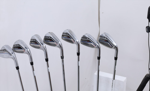Cobra King F7 One Length Iron Set 5-Pw, Gw Stiff Flex Fst Steel 1297949 Good