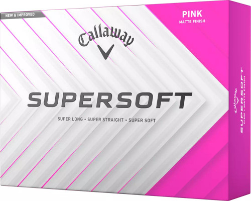 Callaway Supersoft 2025 1 Dozen Golf Balls Pink