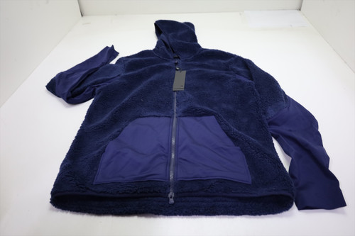 Greyson Sherpa Hybrid Full Zip Hoodie Jacket Mens Medium Maltese Blue 1053C New Greyson Sherpa Hybrid Full Zip Hoodie Jacket Mens Medium Maltese Blue 1053C New