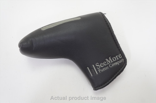 See More Golf Black Floating Grey Blade Putter Headcover Excellent HA14-3-14 See More Golf Black Floating Grey Blade Putter Headcover Excellent HA14-3-14