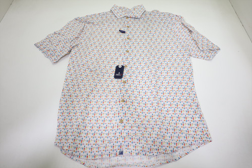 Johnnie-O Golf Short Sleeve Button Down Mens Size Medium White 976F New 01310172 Johnnie-O Golf Short Sleeve Button Down Mens Size Medium White 976F New 01310172