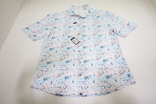 Johnnie-O Golf Solid Button Down Mens Size Medium White 976F New 01310173 Johnnie-O Golf Solid Button Down Mens Size Medium White 976F New 01310173