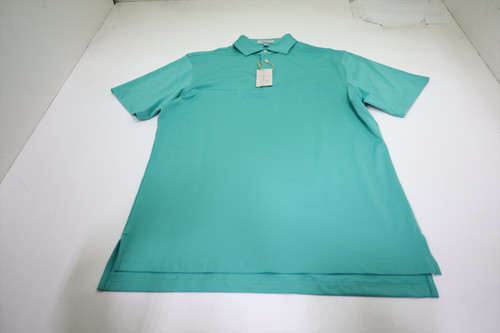 Peter Millar Golf Solid Polo Mens Size Medium MEA Regular 978G New 01310011 Peter Millar Golf Solid Polo Mens Size Medium MEA Regular 978G New 01310011
