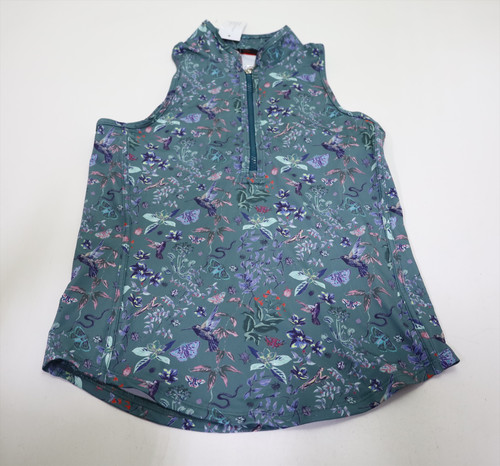 Greyson Whimsical World Sleeveless Vesta Polo Womens Small Multi 975J Greyson Whimsical World Sleeveless Vesta Polo Womens Small Multi 975J