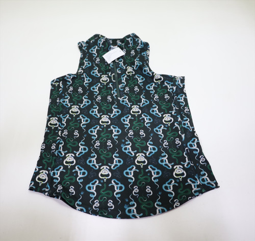 Greyson Sleeceless Vesta Serpentine Mock Polo Womens Small Jesper 975J 01310166 Greyson Sleeceless Vesta Serpentine Mock Polo Womens Small Jesper 975J 01310166