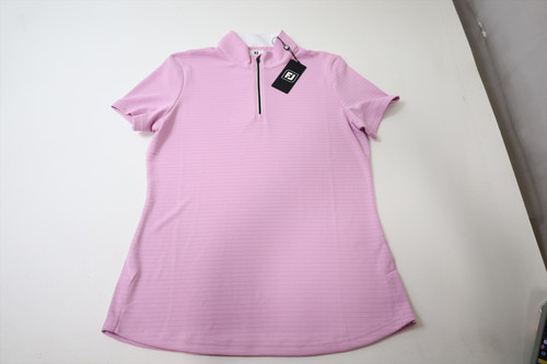 FootJoy Golf Short Sleeve 1/4 Zip Polo Womens Size Zip Orchid 971D New 01310531 FootJoy Golf Short Sleeve 1/4 Zip Polo Womens Size Zip Orchid 971D New 01310531