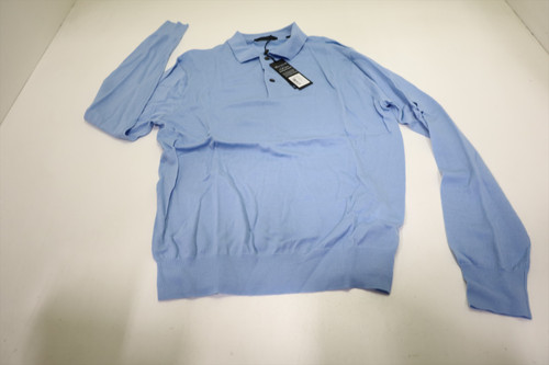 Greyson Golf Wool Sweater Mens Size Medium Wolf Blue 1061H New 01309784 Greyson Golf Wool Sweater Mens Size Medium Wolf Blue 1061H New 01309784