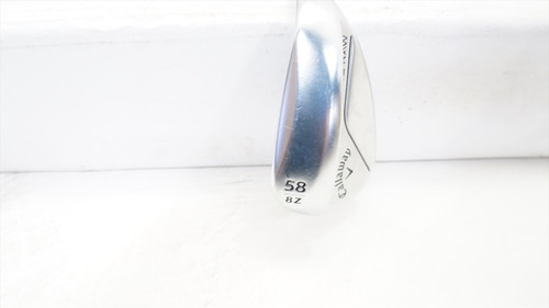 Callaway Jaws Raw Chrome Wedge 58°-8 Z-Grind Stiff Dynamic Gold Stl 1101110 Good Callaway Jaws Raw Chrome Wedge 58°-8 Z-Grind Stiff Dynamic Gold Stl 1101110 Good