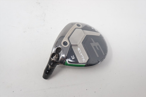 New LH Callaway Elyte 15* #3 Fairway Wood Club Head Only W/Adapter 1274190 New LH Callaway Elyte 15* #3 Fairway Wood Club Head Only W/Adapter 1274190