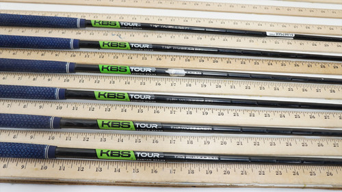 Kbs Tour Custom Series X-Stiff 32.75"-34.25" 6pc Iron Shaft Set Pulls .355 7568 Kbs Tour Custom Series X-Stiff 32.75"-34.25" 6pc Iron Shaft Set Pulls .355 7568