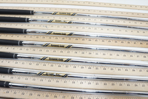 True Temper Dyn Gold Tour Issue X100 34.25"-37" 7p Iron Shaft Set Pulls .355 0835 True Temper Dyn Gold Tour Issue X100 34.25"-37" 7p Iron Shaft Set Pulls .355 0835