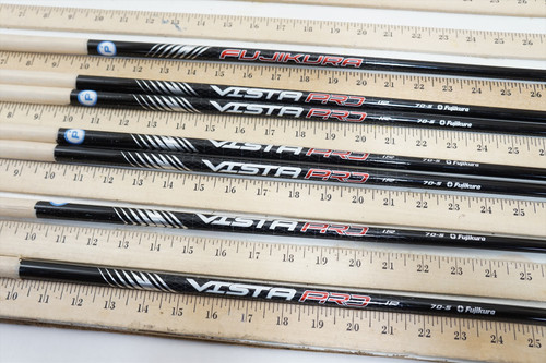 Fujikura Vista Pro 70 S 70g Stiff 33.5"-36.5" 7P Iron Shaft Set Pulls .370 5213 Fujikura Vista Pro 70 S 70g Stiff 33.5"-36.5" 7P Iron Shaft Set Pulls .370 5213