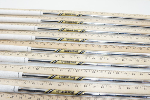 True Temper Dynamic Gold Tour Issue 120 S400 34.25-37" Iron Shaft Set Pulls 771 True Temper Dynamic Gold Tour Issue 120 S400 34.25-37" Iron Shaft Set Pulls 771