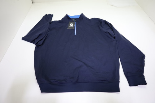 FootJoy Performance Half Zip Pullover Mens Large Gathered Bottom 987G 01311237 FootJoy Performance Half Zip Pullover Mens Large Gathered Bottom 987G 01311237