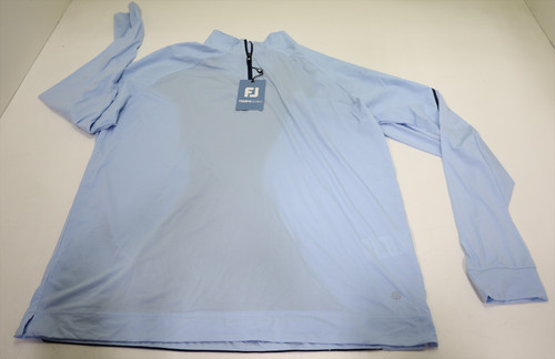 FootJoy Temposeries Tech Midlayer Pullover Mens Large Light Blue 989G 01311072 FootJoy Temposeries Tech Midlayer Pullover Mens Large Light Blue 989G 01311072