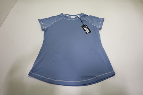 FootJoy Crewneck Perform Short Sleeve Polo Womens Small Blue Stone 984o 01311283 FootJoy Crewneck Perform Short Sleeve Polo Womens Small Blue Stone 984o 01311283