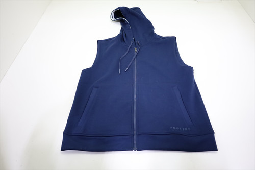 FootJoy Golf Hoodie Vest Full Zip Vest Womens Size Small Navy 984o New 01311289