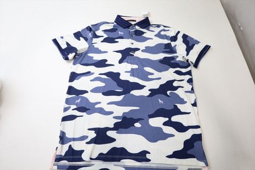 Greyson Golf Camo Scape Polo Mens Size Medium Maltese Blue 967D New 01310586 Greyson Golf Camo Scape Polo Mens Size Medium Maltese Blue 967D New 01310586