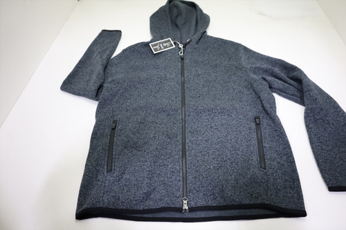 Bobby Jones Full Zip Hoodie Jacket Mens Size Medium Black Heather 972G 01310679 Bobby Jones Full Zip Hoodie Jacket Mens Size Medium Black Heather 972G 01310679
