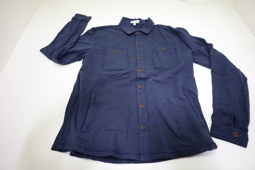 Peter Millar Lava Wash Fleece Knit Shirt Jacket Mens Medium Navy 972G 01310683 Peter Millar Lava Wash Fleece Knit Shirt Jacket Mens Medium Navy 972G 01310683