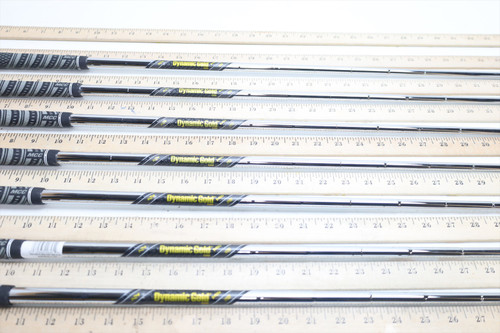 True Temper Dynamic Gold Mid 115 S300 34.25"-37.75" Iron Shaft Set Pulls 8928 True Temper Dynamic Gold Mid 115 S300 34.25"-37.75" Iron Shaft Set Pulls 8928