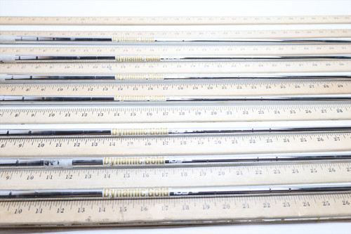 True Temper Dynamic Gold 105 R300 Reg 34"-37.5" Iron Shaft Set Pulls .355 6670 True Temper Dynamic Gold 105 R300 Reg 34"-37.5" Iron Shaft Set Pulls .355 6670