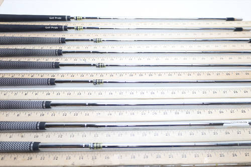 True Temper Dynamic Gold S300 Stiff 32.5"-36..5" Iron Shaft Set Pulls .355 7992 True Temper Dynamic Gold S300 Stiff 32.5"-36..5" Iron Shaft Set Pulls .355 7992