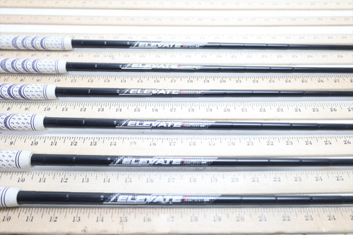 True Temper Elevate 95 Black 95g Stiff 34.25"-37" Iron Shaft Set Pulls .355 2720 True Temper Elevate 95 Black 95g Stiff 34.25"-37" Iron Shaft Set Pulls .355 2720