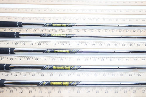 True Temper Dynamic Gold Mid 100 S300 33.75-35.5" Iron Shaft Set Pulls .355 8924 True Temper Dynamic Gold Mid 100 S300 33.75-35.5" Iron Shaft Set Pulls .355 8924