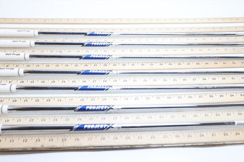 Project X Blue Label Steel 120 6.0 35.5"-38.5" Iron Shaft Set Pulls .355 8484