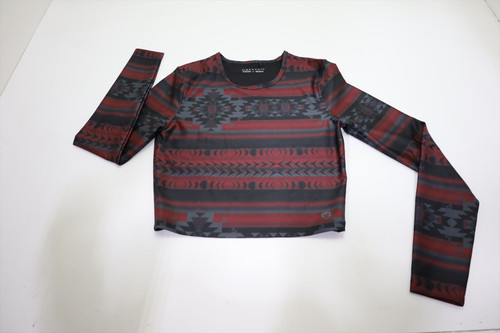 Greyson Golf Long Sleeve Polo Womens Size Small Red/Grey 985F New 01311340 Greyson Golf Long Sleeve Polo Womens Size Small Red/Grey 985F New 01311340