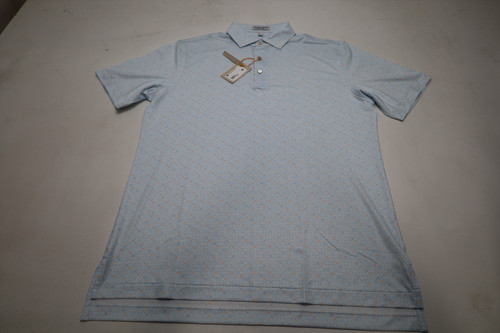 Golf Pattern Polo Mens Size Medium WHITE Regular New INV12588676 Golf Pattern Polo Mens Size Medium WHITE Regular New INV12588676