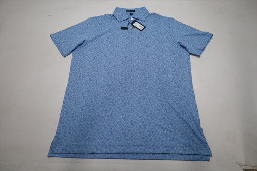 Golf Pattern Polo Mens Size Medium BLUE FOREST Regular New INV12588820 Golf Pattern Polo Mens Size Medium BLUE FOREST Regular New INV12588820