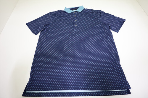 Golf Old English FLoral Polo Mens Size Medium Maltese Blue 997E New 01311713 Golf Old English FLoral Polo Mens Size Medium Maltese Blue 997E New 01311713