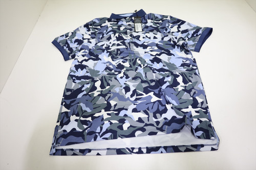 Golf Pattern Polo Mens Size Medium Maltese Blue Regular 997E New 01311718 Golf Pattern Polo Mens Size Medium Maltese Blue Regular 997E New 01311718