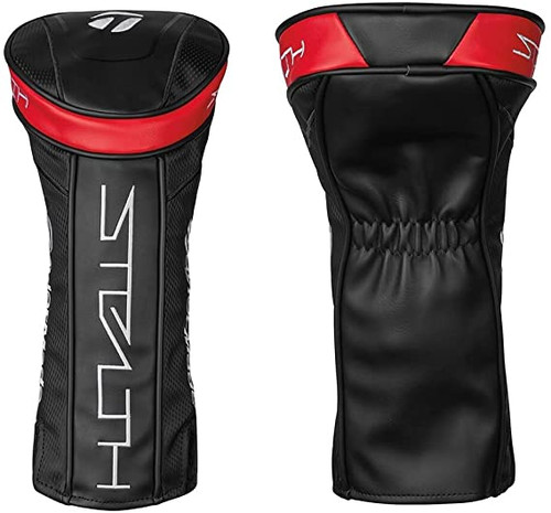 TaylorMade Golf Stealth Driver Headcover Head Cover Excellent Black/Red