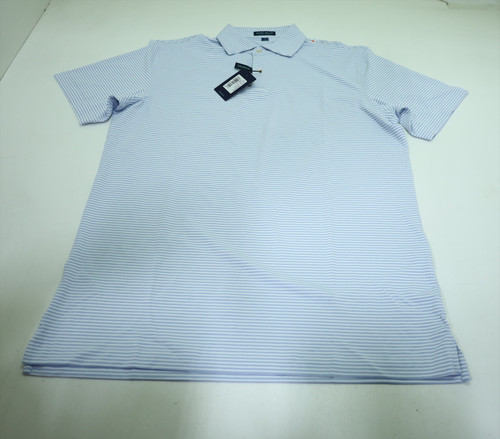 Peter Millar Golf Solid Polo Mens Size Medium W/LMN Regular New