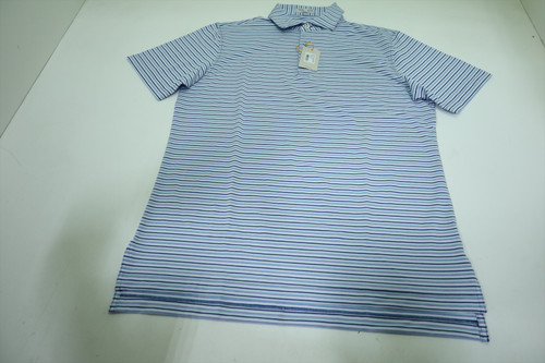 Peter Millar Golf Solid Polo Mens Size Medium SPORT NAVY Regular New INV12587546