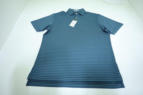 Peter Millar Golf Solid Polo Mens Size Medium NPINE Regular New INV12625368 Peter Millar Golf Solid Polo Mens Size Medium NPINE Regular New INV12625368