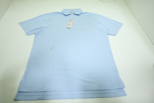 Peter Millar Golf Solid Polo Mens Size Medium PLBLU Regular New INV12587524 Peter Millar Golf Solid Polo Mens Size Medium PLBLU Regular New INV12587524