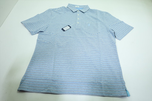 Johnnie-O Golf GRADY_SMS Polo Mens Size Medium BONDI BLUE Regular New Johnnie-O Golf GRADY_SMS Polo Mens Size Medium BONDI BLUE Regular New