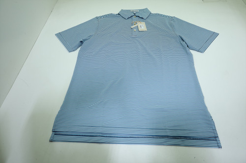 Peter Millar Golf Solid Polo Mens Size Medium NAVY Regular New INV12587589