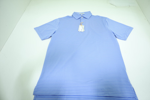 Peter Millar Golf Solid Polo Mens Size Medium SSBL Regular New INV12625382