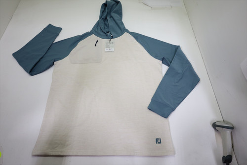 FootJoy Golf Thermo Hoodie Pullover Mens Size Large Stn/Grn Regular 1007G New