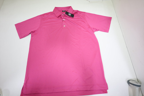 FootJoy Golf Asascus Print Polo Mens Size Large Magenta Regular 1007G New FootJoy Golf Asascus Print Polo Mens Size Large Magenta Regular 1007G New