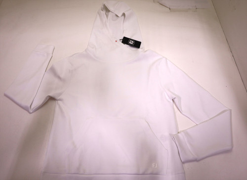 FootJoy Golf Cowl Hoodie Pullover Womens Size Small White W/Logo 1010E 01312218 FootJoy Golf Cowl Hoodie Pullover Womens Size Small White W/Logo 1010E 01312218
