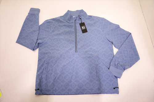 FootJoy Woven Print Anrk 1/2 Zip Pullover Womens Size Small Blue 1010E 01312220 FootJoy Woven Print Anrk 1/2 Zip Pullover Womens Size Small Blue 1010E 01312220